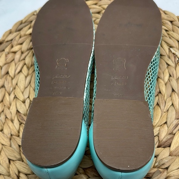 PAZZO Ashley Aqua Green Mesh Lace-Up Women's Ballet Flats NWOT - Picture 9 of 9
